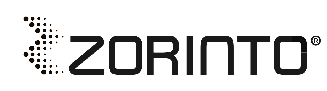 Zorinto logo, mono carbon form, with registered trade mark symbol